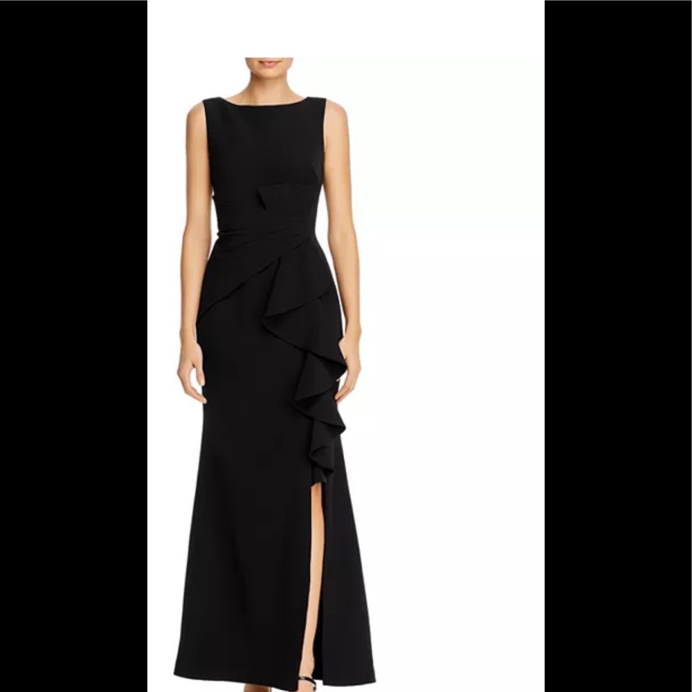 Eliza J - Like NEW Sleeveless Cascading Ruffle Gown Size 4